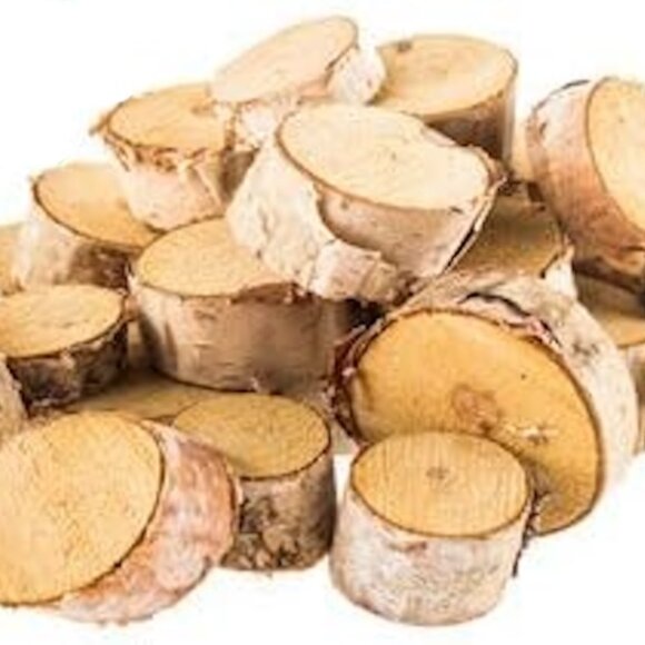 Mini Birch Rounds Birthday Floral Arrangement Craft Supplies 10 Count - Picture 1 of 1